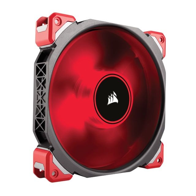 Corsair - ML140 Pro LED, Rouge, Ventilateur 140mm à lévitation magnétique Corsair  - Ventirad