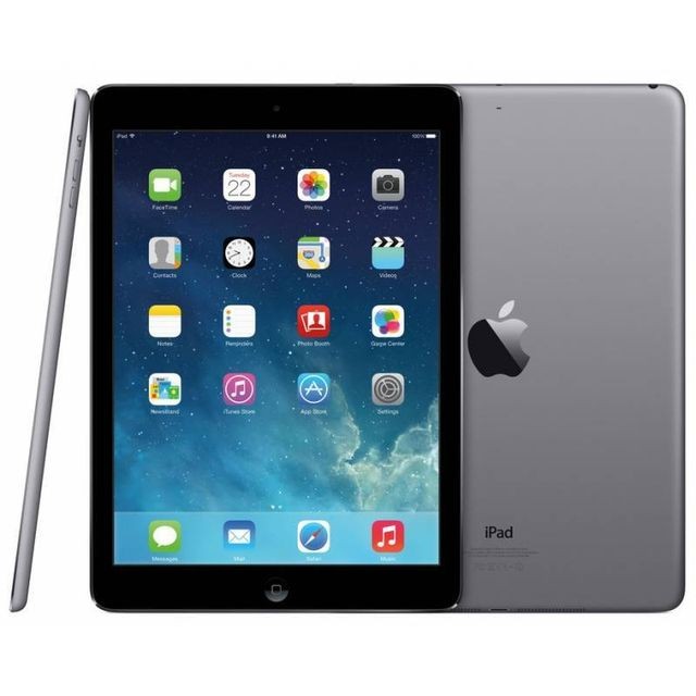 Apple - iPad Air - 64 Go - Wifi - Cellular - Gris sidéral MD793NF/A Apple - Tablette tactile Reconditionné