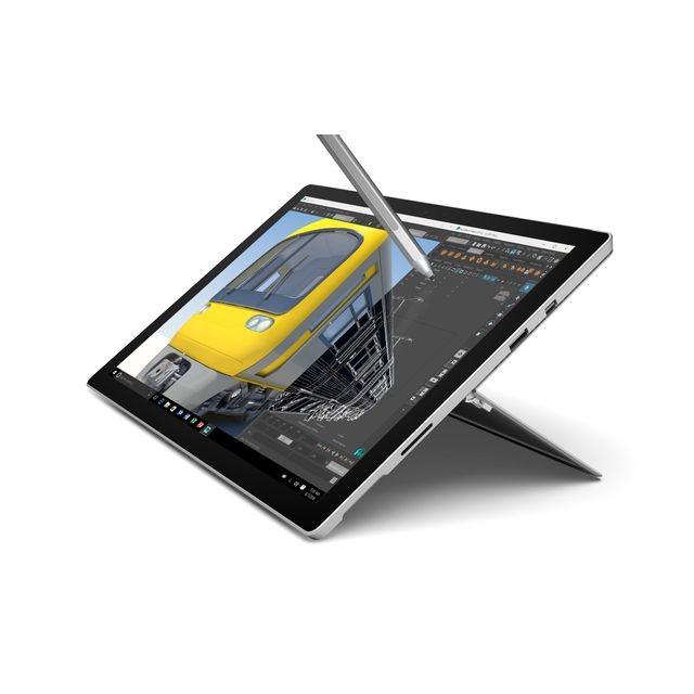 Microsoft - Surface Pro 4 - 2-en-1 - 256 Go - Intel Core i5 - Argent Microsoft - PC Portable 12 pouces