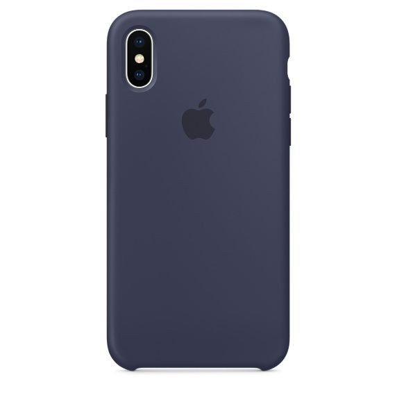 Apple - iPhone X Silicone Case - Bleu nuit Apple - Chargeur iPhone Accessoires et consommables