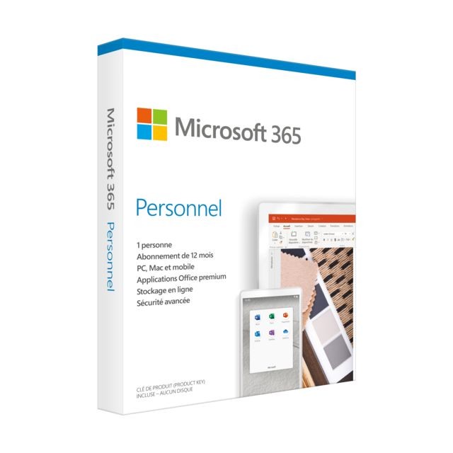 Microsoft - Office 365 Personnel (physique – FPP) Microsoft  - Logiciels