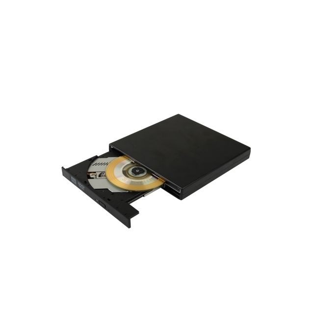 Wewoo - Lecteur DVD / CD réinscriptible portable USB 2.0 Slim SATA Wewoo - Bonnes affaires Lecteur DVD
