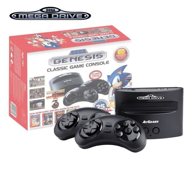 Sega - Console Retro Sega Megadrive - 2 manettes sans fils + 80 jeux - édition Sonic 25ème anniversaire Sega - Nintendo Switch Sega